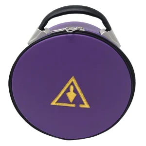 Royal & Select Cryptic Masonic Hat/Cap Case - Purple Trowel