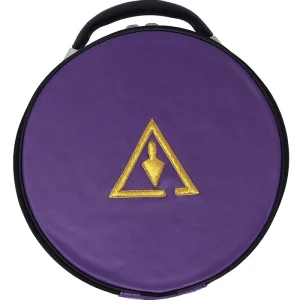 Royal & Select Cryptic Masonic Hat/Cap Case - Purple Trowel