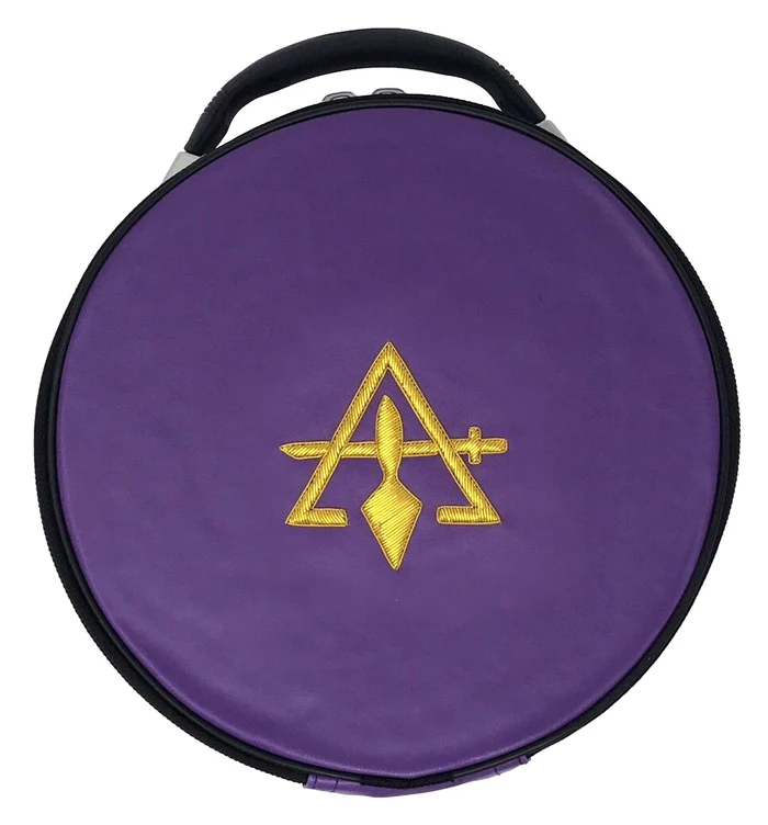 Council Crown Cap Case – Purple Sword & Trowel