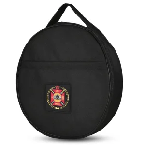 Knights Templar Commandery Fatigue Cap Case - Black Patch with Red & Gold Emblem