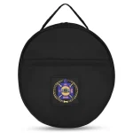 Knights Templar Commandery Fatigue Cap Case - Black with Purple and Gold Emblem