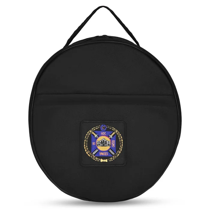 Knights Templar Commandery Fatigue Cap Case – Black Patch with Purple & Gold Emblem