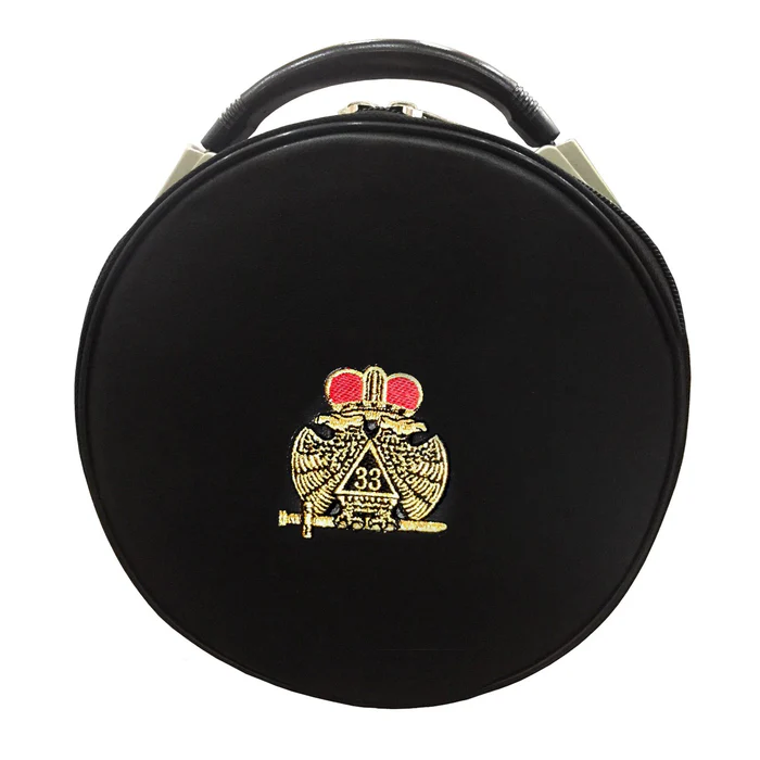 33rd Degree Scottish Rite Crown Cap Case – Double Eagle Black