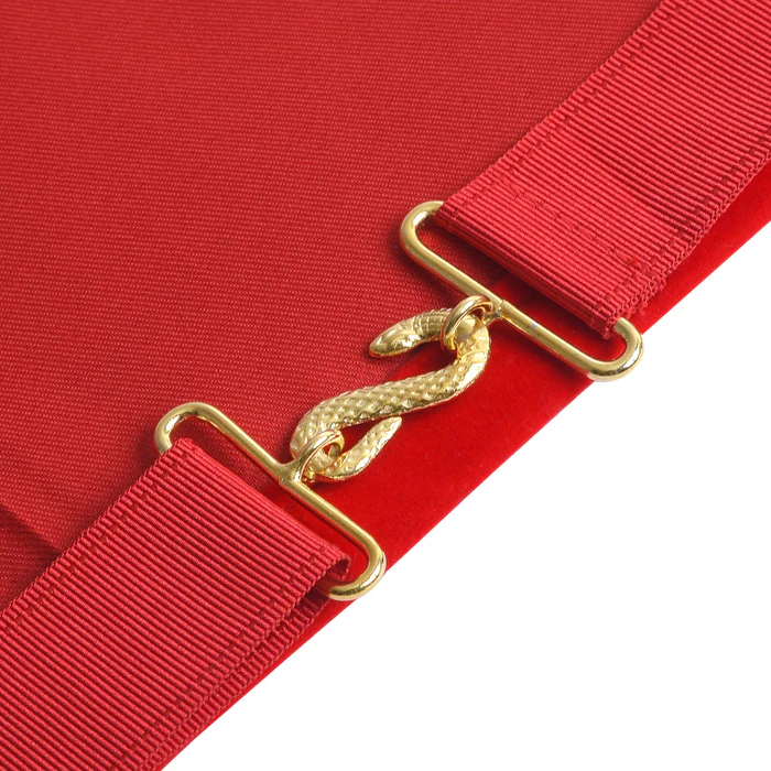 Royal Arch Chapter Apron – Red with Triple Tau Insignia