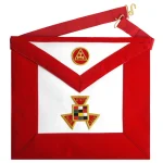 Past High Priest Royal Arch Chapter Apron - Red Velvet Gold