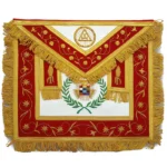 Past High Priest Royal Arch Chapter Apron - Red Ribbon & Gold Wreath