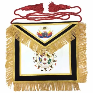 32nd Degree Scottish Rite Apron - Black Velvet