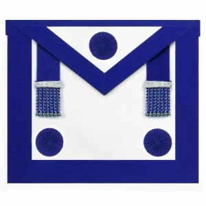 Master Mason Blue Lodge Massachusetts Regulation Apron - Royal Blue