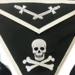 Knights Templar Commandery Apron - Silver Bullion Embroidery