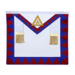 Companion English Royal Arch Apron Red Blue - Gold Bullion Triple Tau