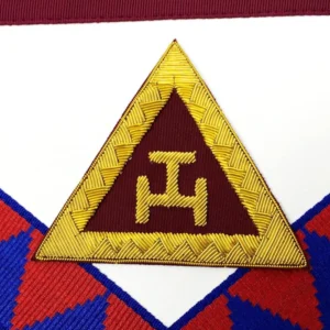 Principal English Royal Arch Apron - Red & Blue