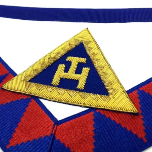 Provincial English Royal Arch Apron - Red & Blue