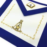 14th Degree Scottish Rite Apron - Blue Machine Embroidery Past Master