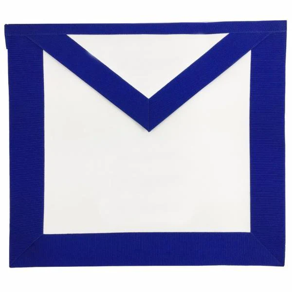 Blue Lodge Apron - Basic White & Royal Blue