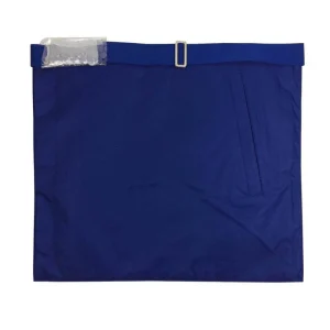 Blue Lodge Apron - Basic White & Royal Blue