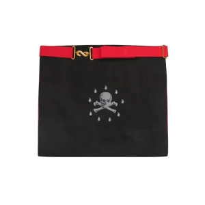 Master Mason Scottish Rite Apron - Red Moire MB Flaming Star