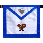 22nd Degree Scottish Rite Apron - White Blue Knight Royal Axe