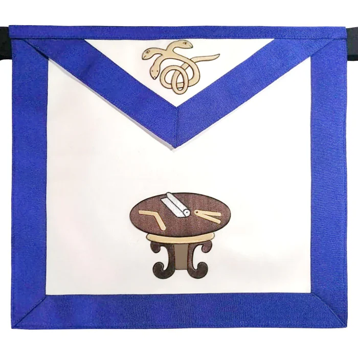 22nd Degree Scottish Rite Apron – White & Blue Knight Royal Axe