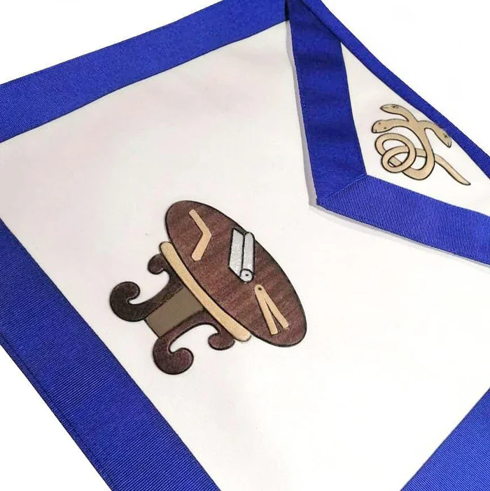 22nd Degree Scottish Rite Apron – White & Blue Knight Royal Axe