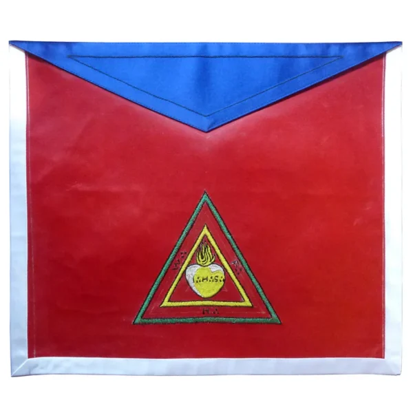 26th Degree Scottish Rite Apron - Red & Blue with White Borders 26th Degree Scottish Rite Apron - Red & Blue with White Borders