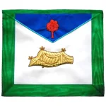 24th Degree Scottish Rite Apron in Tricolour Moire Ribbon