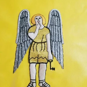 21st Degree Scottish Rite Apron - All Yellow with Gold Moire 5 21st Degree Scottish Rite Apron - All Yellow with Gold Moire