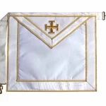 31st Degree Scottish Rite Apron - All White Satin Grand Inspector Inquisitor