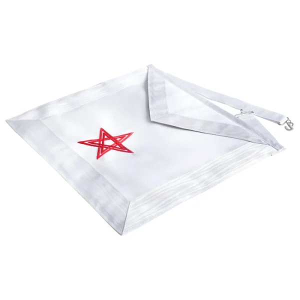 28th Degree Scottish Rite Apron - All White Knight of the Sun