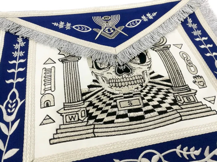 Master Mason Blue Lodge Apron – Skull Pillars Masters Carpet