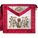 18th Degree Scottish Rite Apron - Knight Rose Croix Silk Cardinal Red