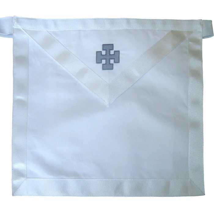 31st Degree Scottish Rite Apron – All White with Logo