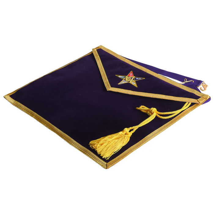 Patron OES Apron – Purple Velvet Hand Embroidery