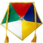 O E S Five Color Apron On Satin | Order Of The Eastern Star