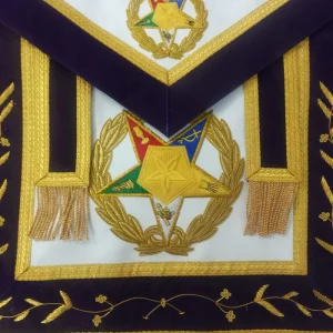 Grand Associate Patron OES Apron - Hand Embroidery