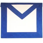 Memphis Misraim 12th Degree Apron - Royal Blue Moire French Regulation