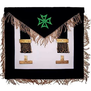 Worshipful Master Malta Regulation Apron - Green