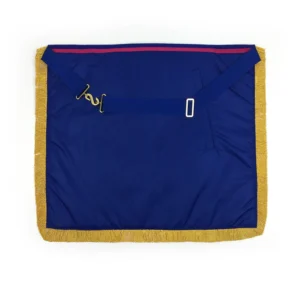 Grand Officers Mark English Regulation Apron - Blue & Pink with Gold Fringe