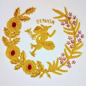 Senior Deacon Mark English Regulation Apron - Blue & Pink with Gold Hermes Emblem 6 Senior Deacon Mark English Regulation Apron - Blue & Pink with Gold Hermes Emblem