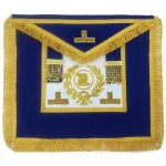 Grand Orator Craft English Regulation Royal Blue Hand Embroidery Apron