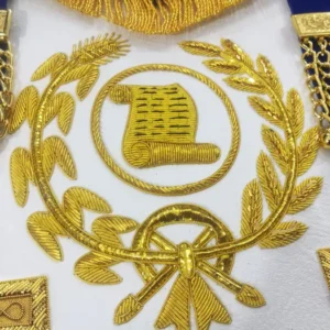 Grand Orator Craft English Regulation Apron - Royal Blue Hand Embroidery 6 Grand Orator Craft English Regulation Apron - Royal Blue Hand Embroidery