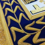Grand Master Craft English Regulation Apron - Royal Blue