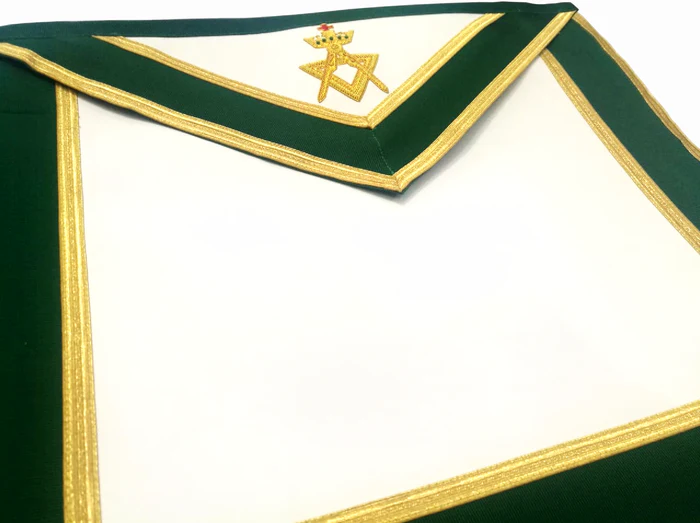 Past Sovereign Master Allied Masonic Degrees Apron – Green Velvet