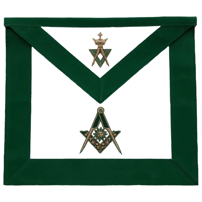 Senior Deacon Allied Masonic Degrees Apron – Green Velvet