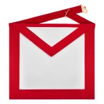 Architect Allied Masonic Degrees Apron - Red Grosgrain Ribbon Border