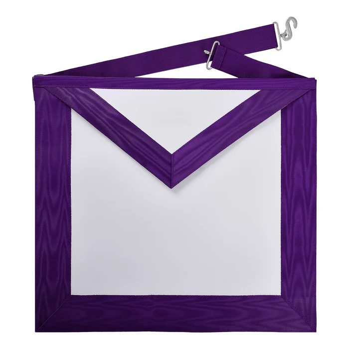 Superintendent Allied Masonic Degrees Apron – Purple Ribbon