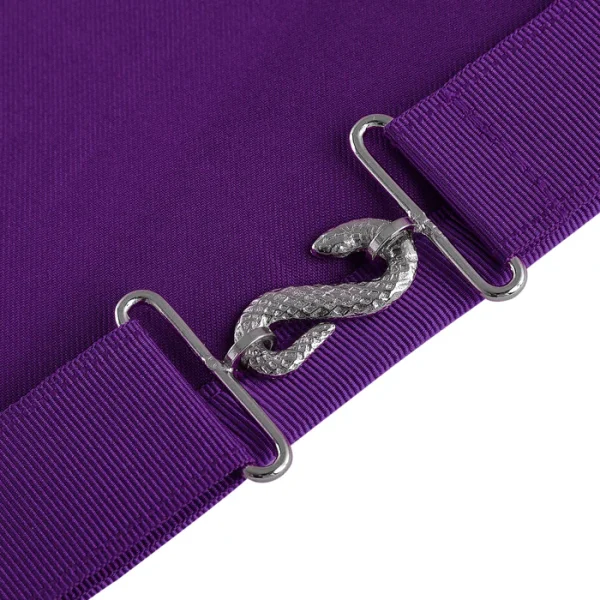 Superintendent Allied Masonic Degrees Apron - Purple Ribbon