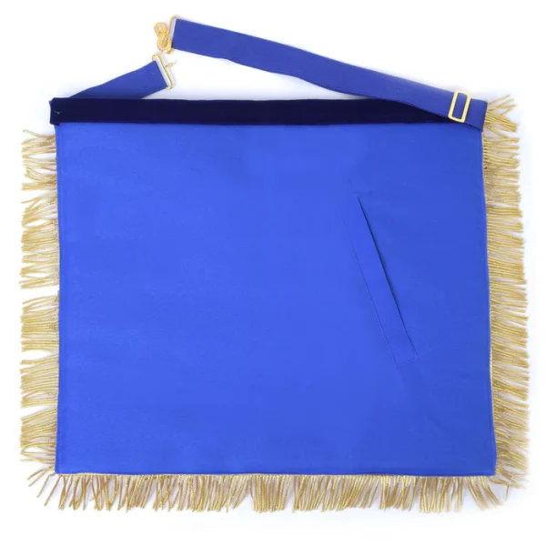 Past Grand Thrice Illustrious Master Royal & Select Masters Apron - Blue Velvet & Gold