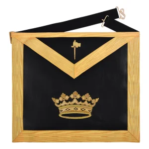 Grand Tiler of Solomon Allied Masonic Degrees Apron - Hand Embroidery Gold Bullion