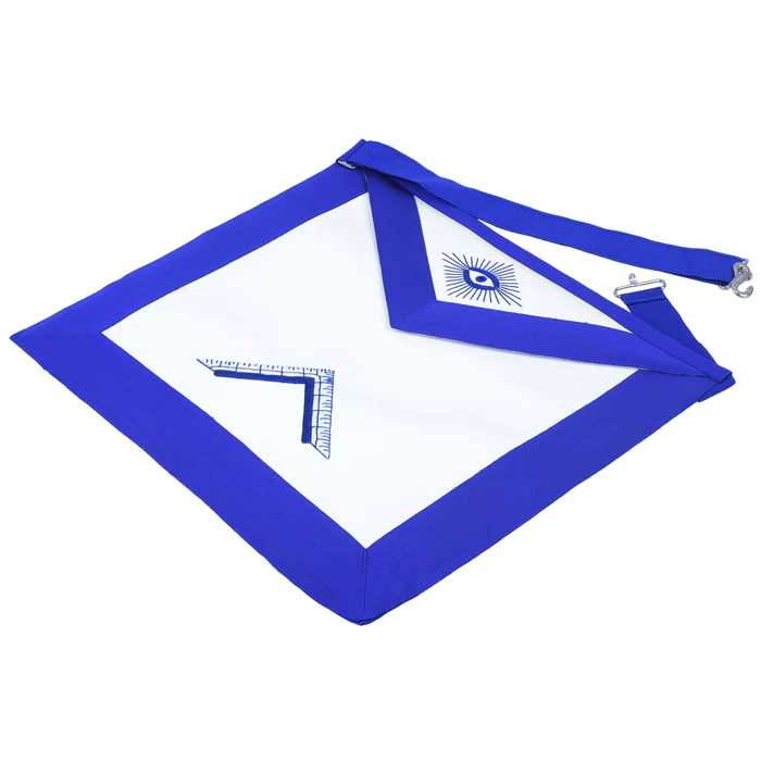 Worshipful Master Blue Lodge Officer Apron – Royal Blue