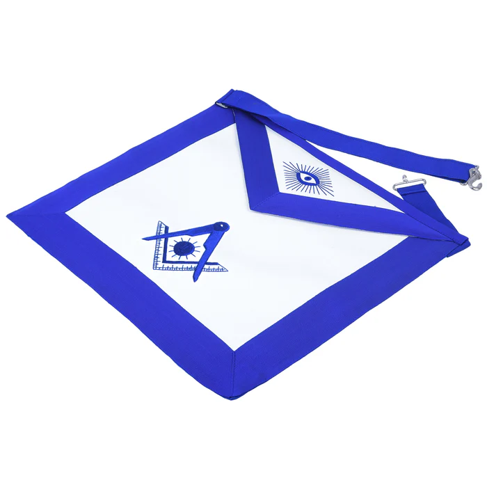 Senior Deacon Blue Lodge Officer Apron – Royal Blue